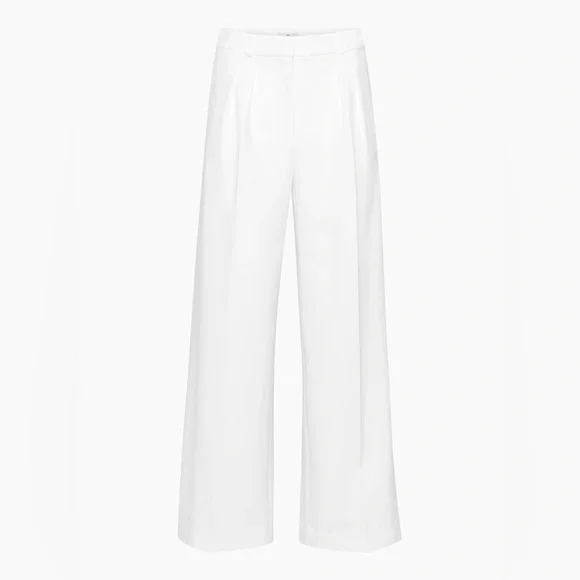 Aritzia Babaton Founder Pant Softly Structured Ultra Wide Leg Pleated Pants NWT - Picture 7 of 10